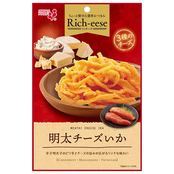 井上食品 Rich-eese(リッチーズ) 明太チーズいか 34g×10袋入|チーズ 明太子 珍味 おつまみ お菓子 菓子 いか