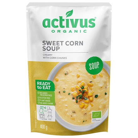 むそう商事 activus OG コーン スープ 400g×10袋入|コーンスープ 有機スープ 無添加 オーガニック スープ