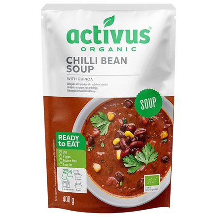 むそう商事 activus OG チリビーンズ 400g×10袋入|トマト スープ 有機スープ 無添加 オーガニック チリ ビーンズ