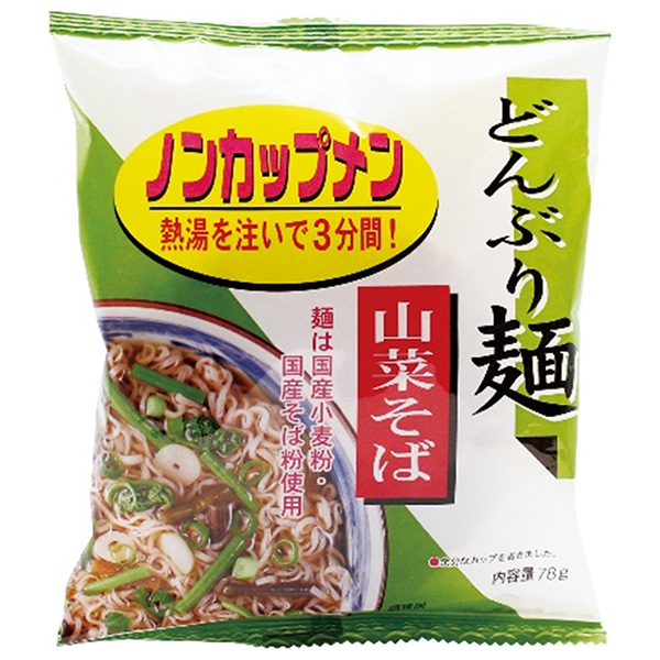 トーエー どんぶり麺・山菜そば 78g×24袋入|めん 麺 そば