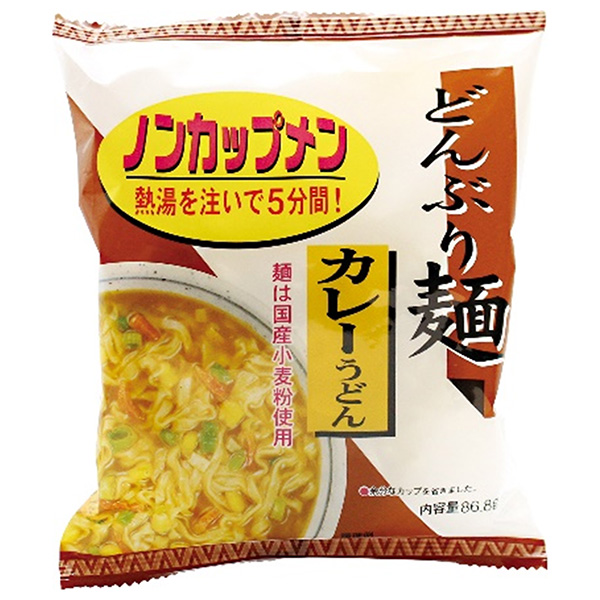 トーエー どんぶり麺・カレーうどん 86.8g×24袋入|めん 麺 うどん カレーうどん