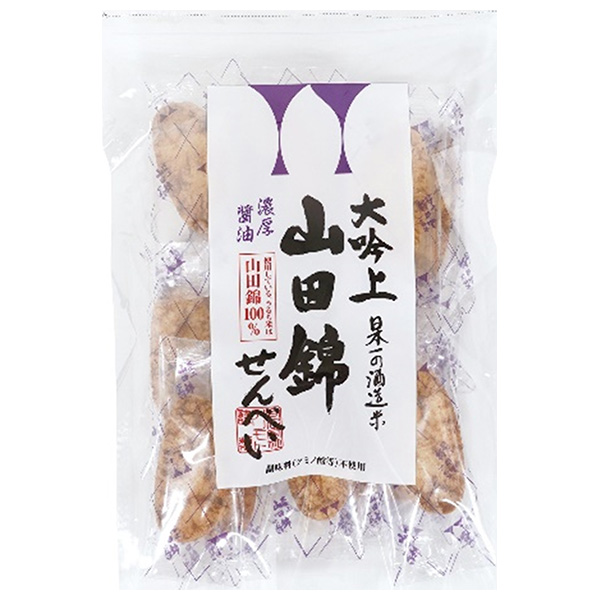 アリモト 山田錦せんべい 袋入 醤油 25枚×12袋入|せんべい 煎餅 菓子