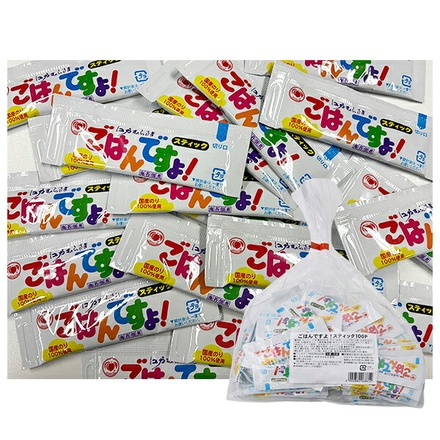 ネコポス 桃光 桃屋 ごはんですよ! スティック 100P (8g×100P)×1個入| 全国一般食品 佃煮 ごはんのおとも スティック 100本 のりつくだ煮