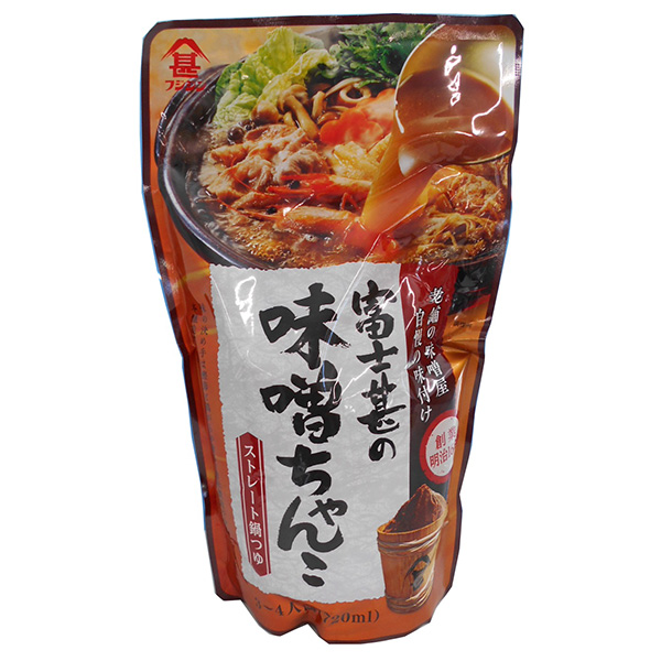 富士甚醤油 味噌ちゃんこ鍋つゆ ストレート 720ml×12袋入|調味料 鍋スープ 鍋つゆ だし ストレート