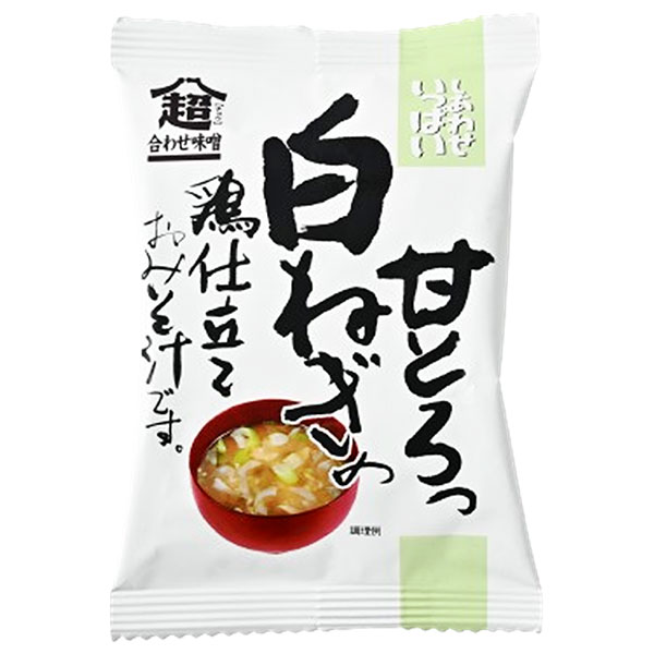 コスモス食品 しあわせいっぱい 白ねぎの鶏仕立ておみそ汁 10食×2箱入|インスタント食品 フリーズドライ 味噌汁