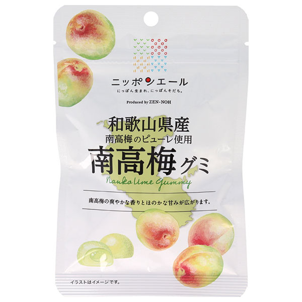 ネコポス JA全農 ニッポンエール 和歌山県産南高梅 グミ 40g×10袋入| 全国お菓子 グミ 国産 日本産 全農