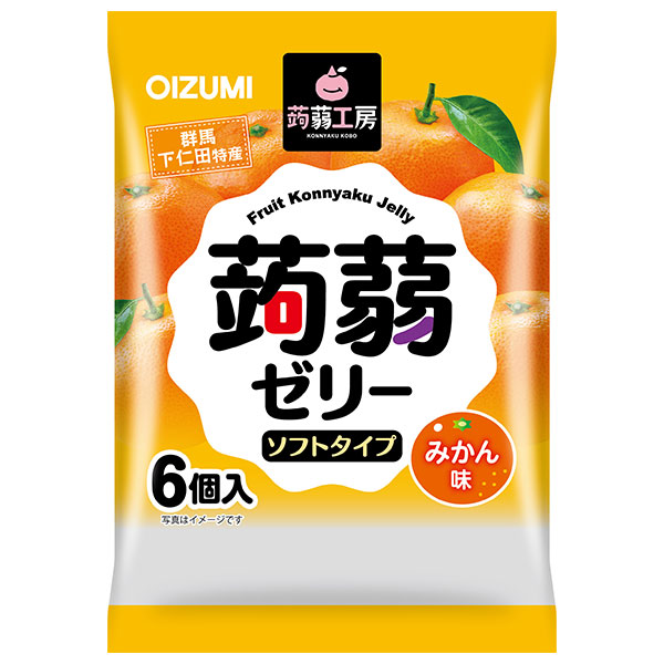 オーイズミ下仁田 蒟蒻工房 蒟蒻ゼリー みかん味 6個入×16袋入|OIZUMI おやつ 生菓子 こんにゃくゼリー ゼリー ダイエット ミカン