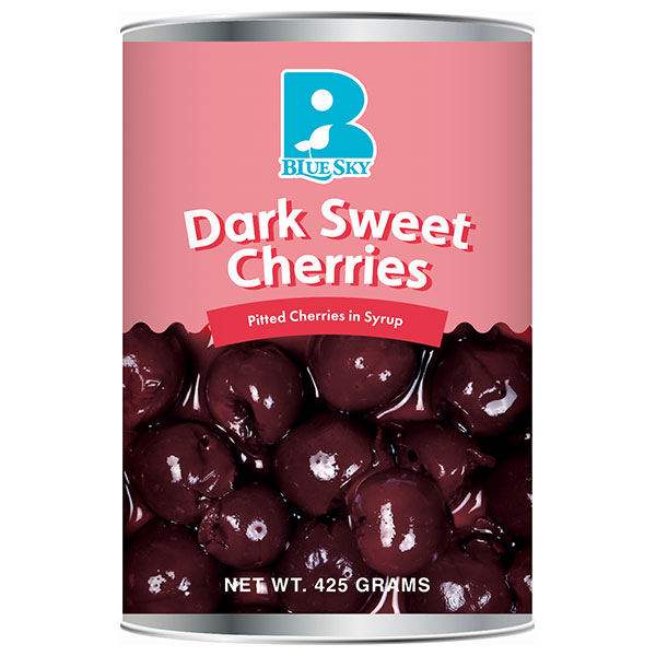 ブルースカイ ダークスウィートチェリー 4号缶 425g×12個入|さくらんぼ チェリー 缶詰め ダーク スイート チェリー フルーツ