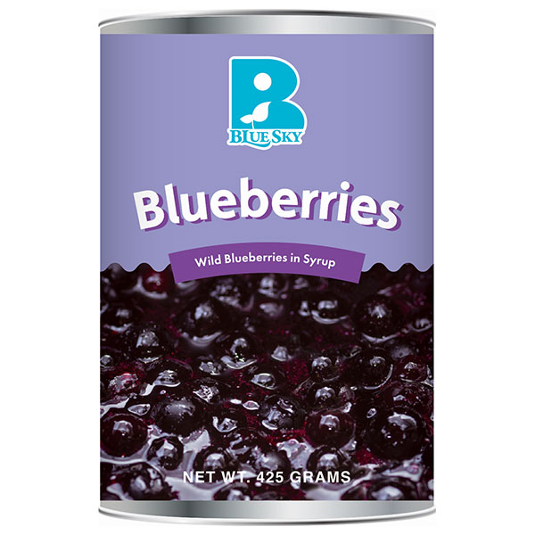 ブルースカイ ブルーベリー 4号缶 425g×12個入|缶詰 ブルーベリー フルーツ