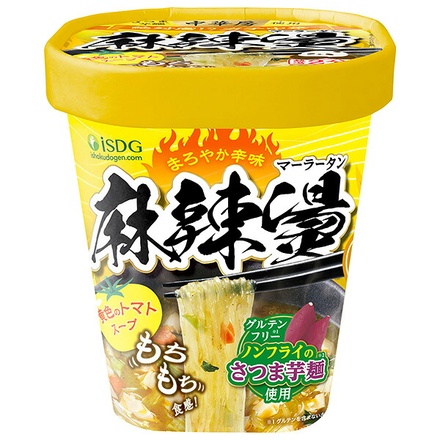 医食同源 中華房 麻辣湯 黄色いトマト味 87g×12個入×(3ケース)|カップ麺 カップラーメン マーラー ダイエット麺 麻辣 グルテンフリー 春雨 さつまいも麺