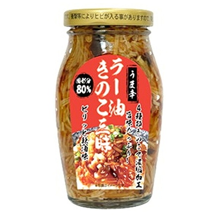 三洋通商 ラー油 きのこ三昧 120g瓶×12個入|一般食品 惣菜 きのこ キノコ 瓶
