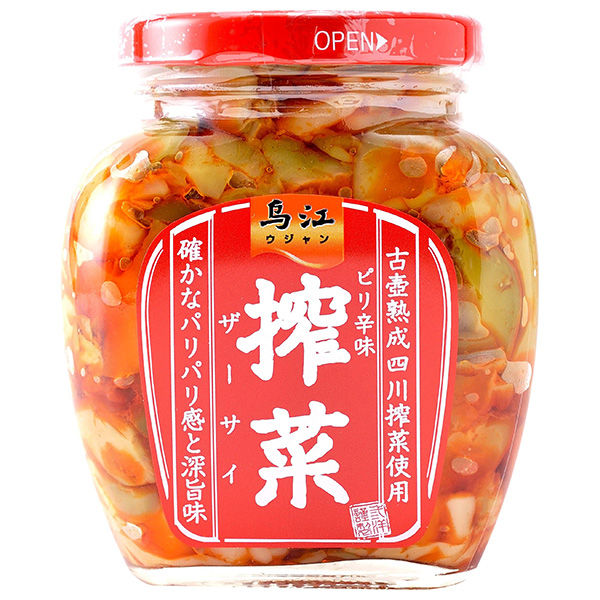 三洋通商 烏江搾菜 ピリ辛味 300g瓶×12個入|ザーサイ 惣菜 瓶