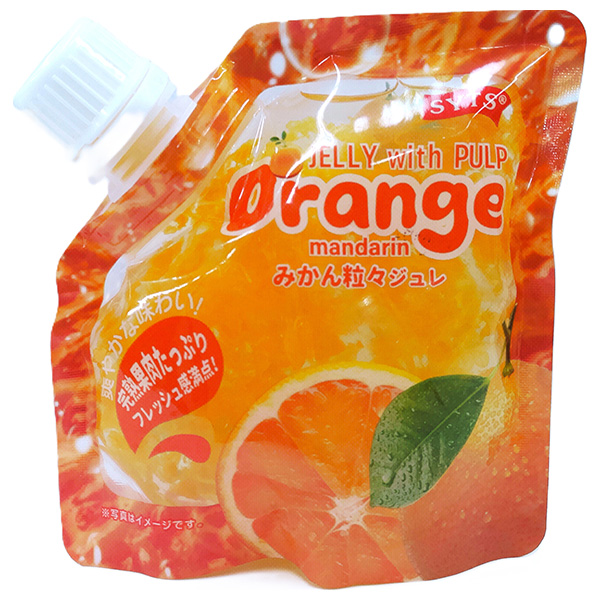 三洋通商 みかん粒々ジュレ 150g×24個入|ジュレ フルーツゼリー みかん パウチ