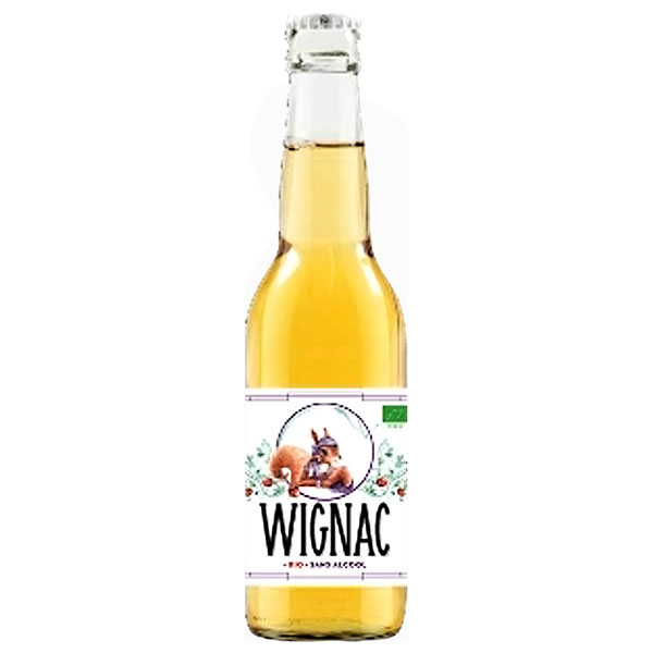 カネカ食品 ウィニャック シードル ノンアルコール 330ml瓶×12本入|ノンアルコール ノンアル 果実酒 りんご 添加物不使用 オーガニック フランス
