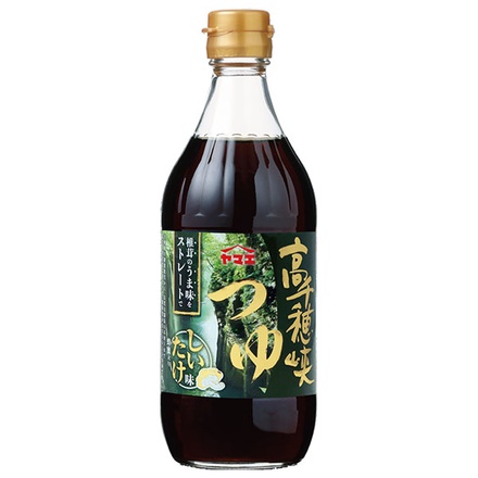 ヤマエ食品工業 高千穂峡 つゆ 椎茸 500ml瓶×15本入|調味料 だし つゆ うまくち