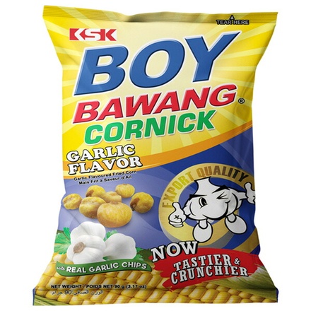イマイ BOYBAWANG フライドコーン ガーリック 90g×20個入|フィリピン お菓子 スナック菓子 コーンスナック ガーリック おつまみ