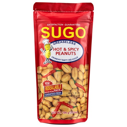 イマイ JOC SUGO ホット&スパイシーピーナッツ 100g×24個入|フィリピン お菓子 ナッツ ピーナッツ スパイシー 落花生 唐辛子 塩気 おつまみ