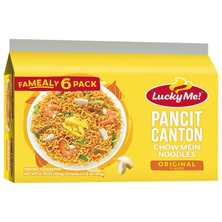 イマイ MON パンシットCオリジナル 360g(60gX6)×12袋入|ラーメン インスタント 袋麺 ラッキーミー パンシット フィリピン 焼きそば オリジナル味