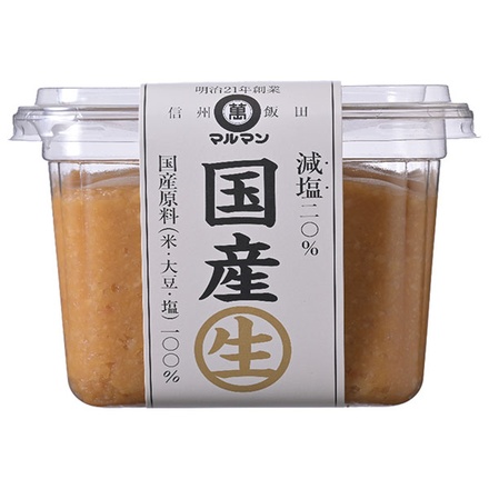 マルマン 国産 生 減塩20% 500g×6個入|減塩 味噌 減塩味噌 生味噌 国産原料 箱買い まとめ買い おすすめ 通販 ランキング