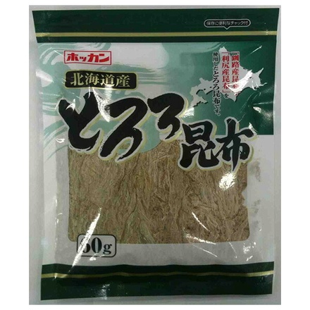 ホッカン 北海道産とろろ昆布 60g×20袋入|食品 とろろ 昆布 こんぶ 北海道 国産 レシピ 無添加 お吸い物 低カロリー 食物繊維 海藻