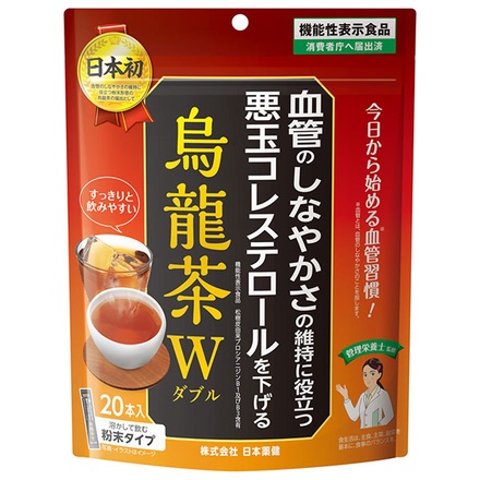 日本薬健 烏龍茶 W 20本×1個入|烏龍茶 日本薬健 口コミ カロリー 販売店 お取り寄せ お茶 どこで買える 通販 機能性