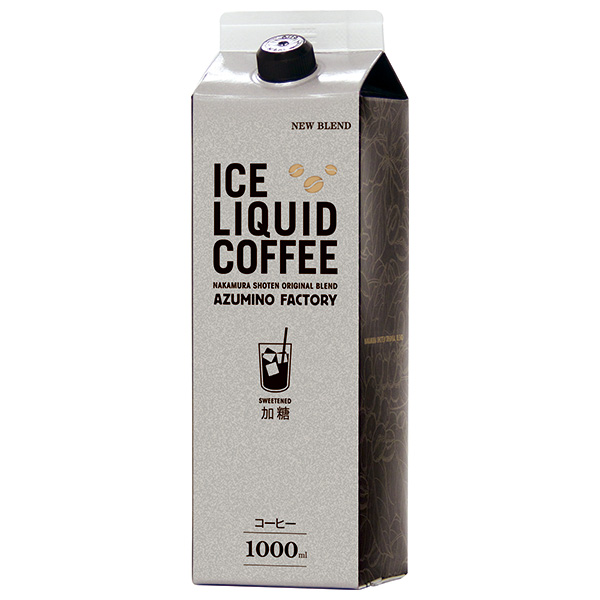 中村商店 キャプテン アイスコーヒー 加糖 1L紙パック×12本入|珈琲 アイスコーヒー コーヒー