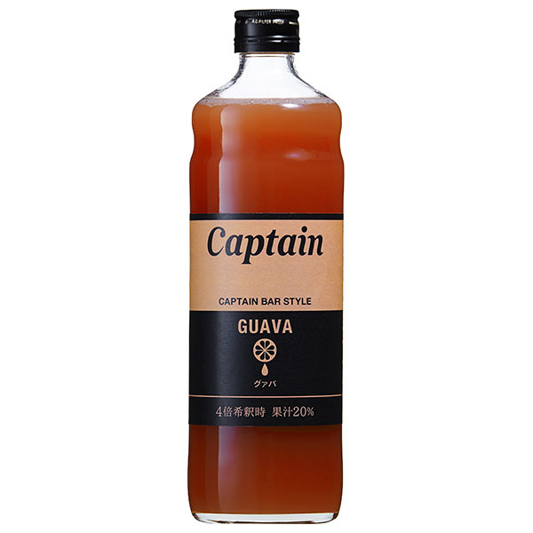 中村商店 キャプテン グァバ 600ml瓶×12本入×(2ケース)|シロップ 割り材 果汁 希釈 チューハイ カクテル 業務用