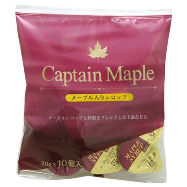 中村商店 キャプテン メープル ポーション 20g×10個×10袋入|一般食品 シロップ メープルシロップ