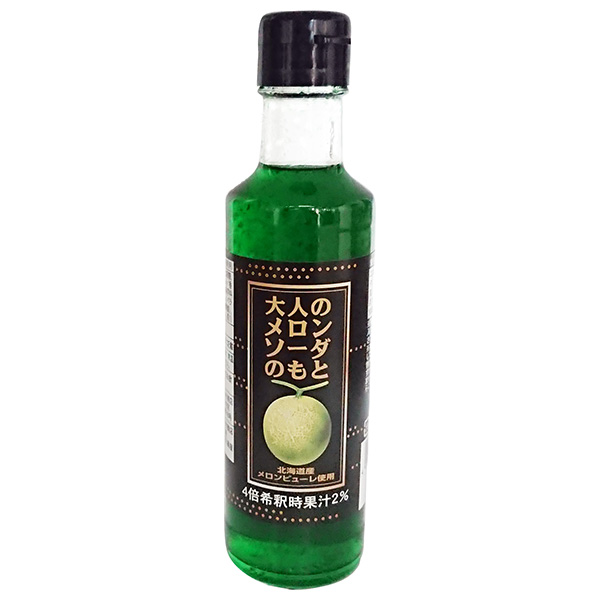中村商店 キャプテン 大人のメロンソーダのもと 200ml瓶×12本入|希釈用 メロンソーダ 業務用