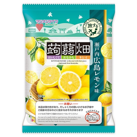 マンナンライフ 蒟蒻畑 瀬戸内広島レモン味 (25g×10個)×12袋入|こんにゃくゼリー レモン 個装
