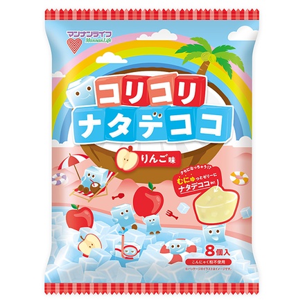 マンナンライフ コリコリナタデココ りんご味 (24g×8個)×12袋入|おかし ダイエット 低カロリー ナタデココ