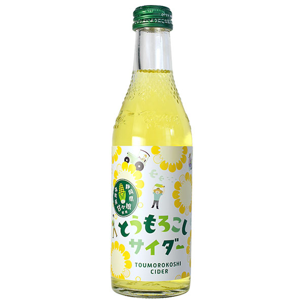 木村飲料 とうもろこしサイダー 240ml瓶×20本入|炭酸飲料 サイダー 果汁 瓶