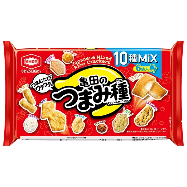 亀田製菓 亀田のつまみ種 120g×12袋入|おかき お菓子 ピーナッツ おやつ 袋 おつまみ