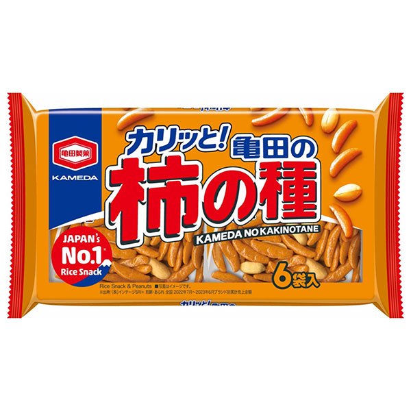 メーカー/問屋直送品・代引不可】亀田製菓 亀田の柿の種 6袋詰 180g袋×12入| おかき お菓子 ピーナッツ おやつ 袋 おつまみ