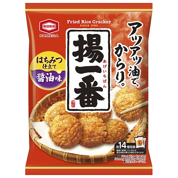 亀田製菓 揚一番 100g×12入 メーカー 問屋直送|お菓子 おつまみ せんべい 袋