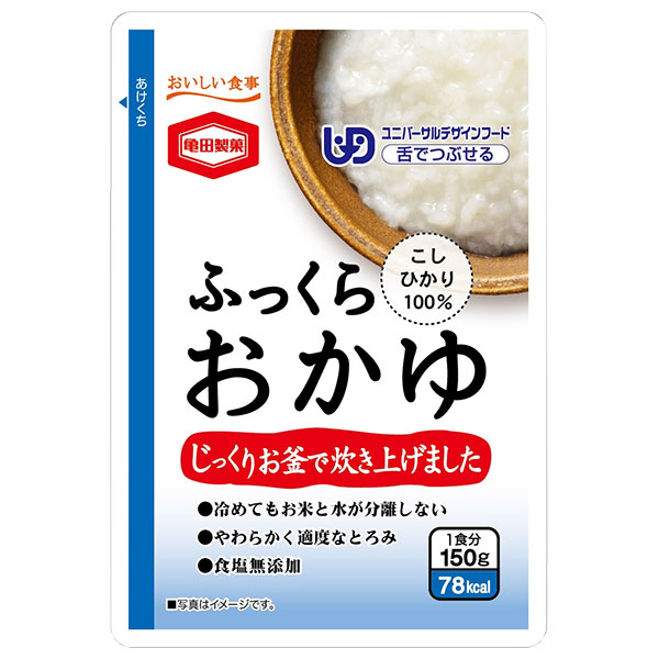 亀田製菓 ふっくらおかゆ 150gパウチ×36袋入|一般食品 お粥 レトルト食品 ご飯 ごはん
