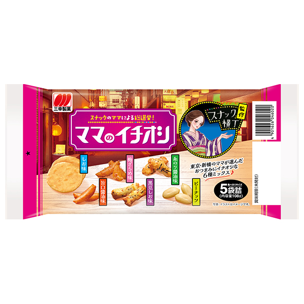 三幸製菓 ママのイチオシ 108g×12袋入 メーカー 問屋直送|せんべい 煎餅 菓子 おやつ 詰め合わせ あられ