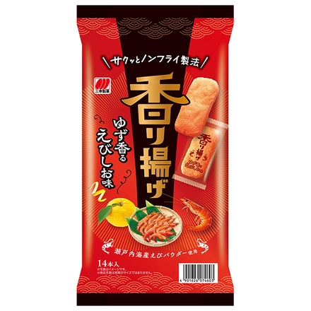 三幸製菓 香り揚げ えびしお味 14本×12袋入 メーカー 問屋直送|菓子 煎餅 おかき エビ 塩