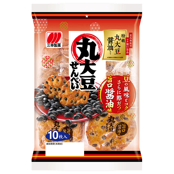 三幸製菓 丸大豆せんべい 旨口醤油味 10枚×12個入 メーカー 問屋直送|お菓子 おつまみ・せんべい 袋