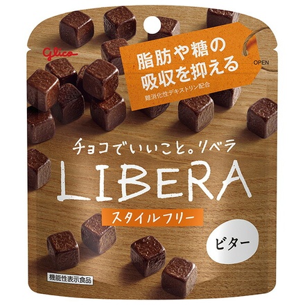 江崎グリコ LIBERA リベラ ビター 機能性表示食品 50g×10袋入|リベラ ビター カロリー 口コミ 糖質 販売店 効果 成分 通販 アレンジ チョコレート