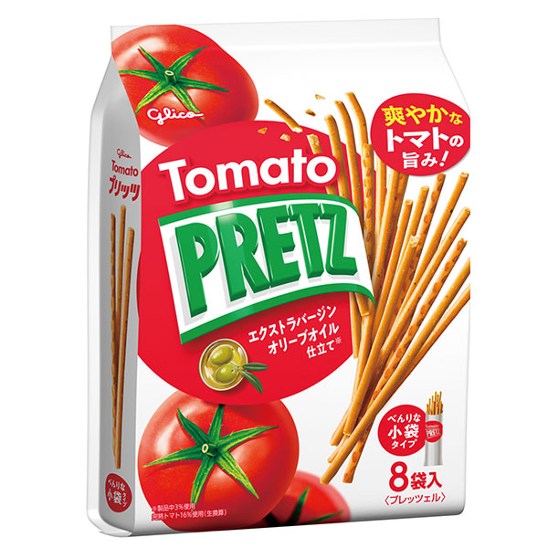 江崎グリコ トマトプリッツ 110g×6袋入|お菓子 おやつ スナック菓子 プレッツェル