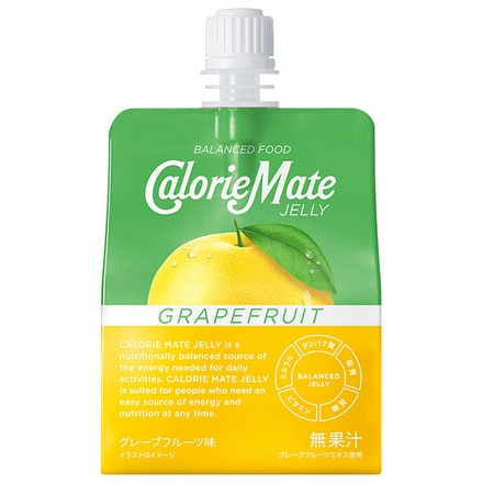 大塚製薬 カロリーメイトゼリー グレープフルーツ味 215gパウチ×24個入|栄養 ゼリー飲料 パウチ グレープフルーツ カロリーメイト