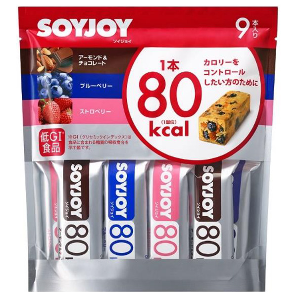 大塚製薬 SOYJOY(ソイジョイ) カロリーコントロール80 9本入×8袋入|ソイジョイ 栄養 低GI食品