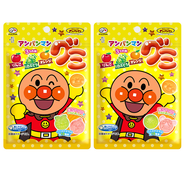 ネコポス 不二家 アンパンマングミ 50g×10袋入| 全国お菓子 飴 グミ アンパンマン