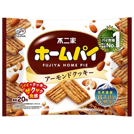 不二家 ホームパイ アーモンドクッキー 146g×16袋入 メーカー 問屋直送|お菓子 洋菓子 焼き菓子 パイ 袋