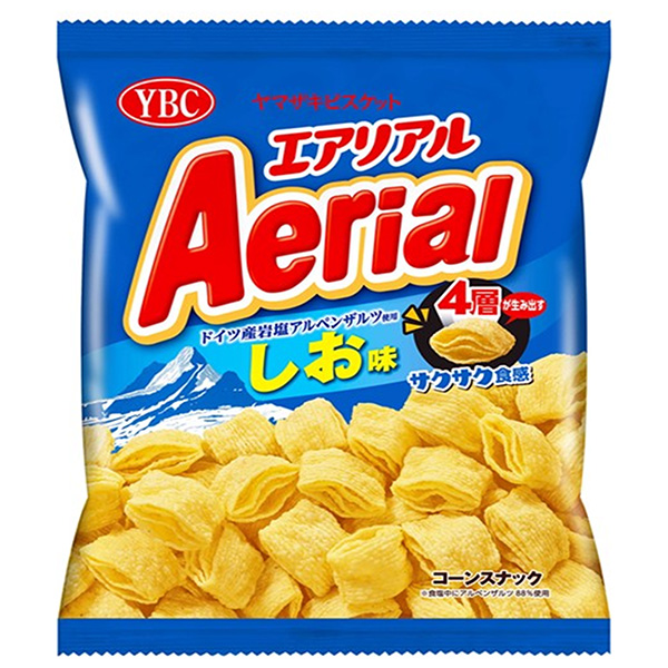 ヤマザキビスケット エアリアル しお味 65g×12袋入 メーカー 問屋直送|お菓子 Aerial スナック菓子 しお 塩