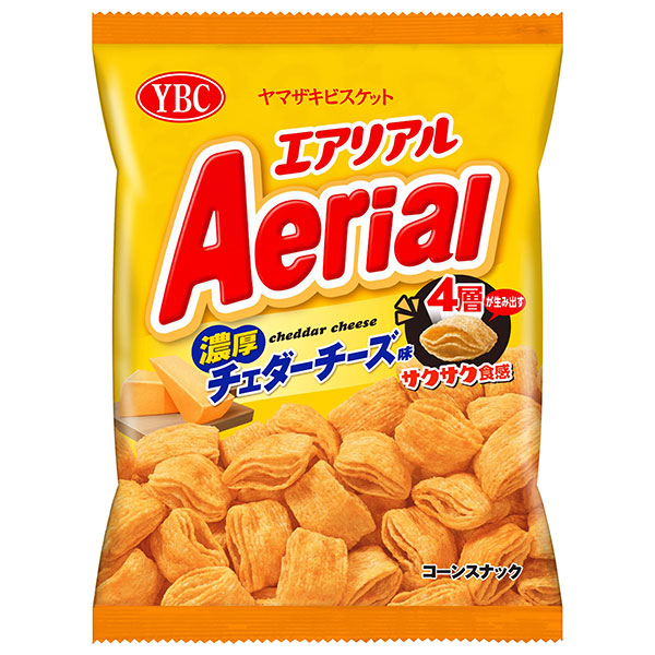 ヤマザキビスケット エアリアル 濃厚チェダーチーズ味 65g×12袋入|お菓子 Aerial スナック菓子 チーズ