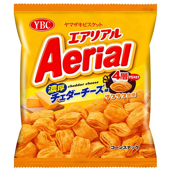 ヤマザキビスケット エアリアル 濃厚チェダーチーズ味 65g×12袋入 メーカー 問屋直送|お菓子 Aerial スナック菓子 チーズ