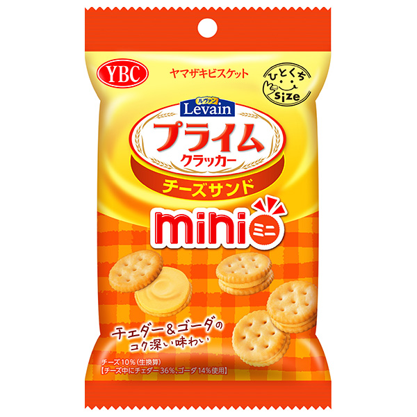 ヤマザキビスケット ルヴァンプライムチーズサンドミニ 40g×10袋入|お菓子 クラッカー Levain PRIME チーズサンド