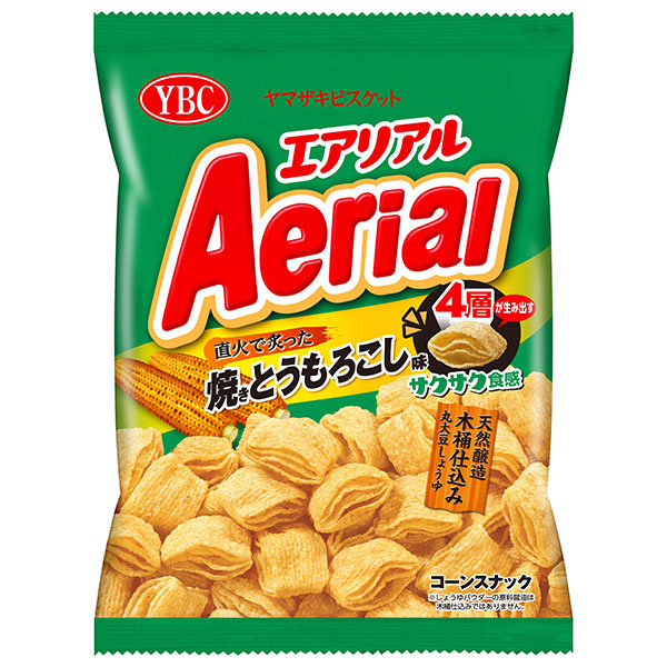 ヤマザキビスケット エアリアル 焼きとうもろこし味 65g×12袋入|お菓子 おやつ コーンスナック Aerial スナック菓子